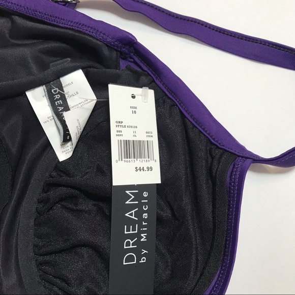 NWT DreamSuit Miracle Suit Twist Top Tankini 10 12 - Picture 12 of 12